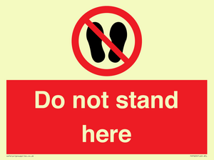 Do not stand here